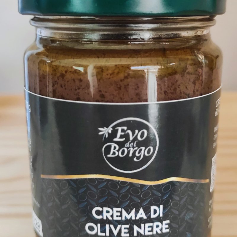 Crema di olive nere frantoio Evo del Borgo